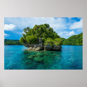 Rotseiland in Rock Islands Poster
