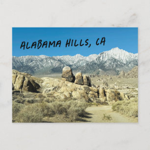 Rotsen bij Alabama Hills Briefkaart