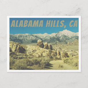 Rotsen bij Alabama Hills Briefkaart