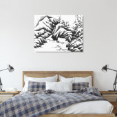 Rotsen Canvas Afdruk (Insitu (Slaapkamer))