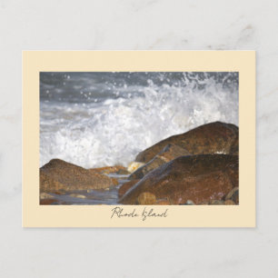 Rotsen Golven Rhode Island Prentbrief Briefkaart