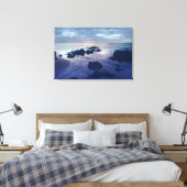 Rotsen in de oceaan 3-delig canvas afdruk (Insitu (Slaapkamer))