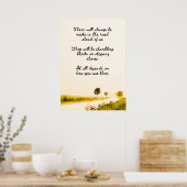 Rotsen in de weg poster (Keuken)