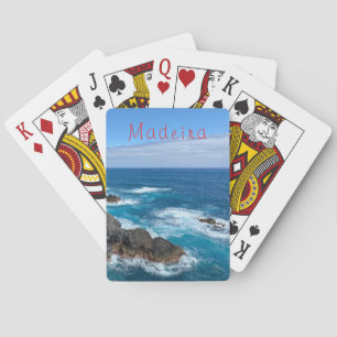 Rotsen in zee Madeira Pokerkaarten