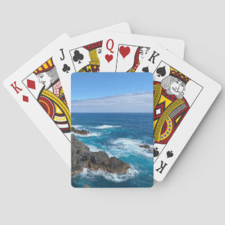 Rotsen in zee pokerkaarten