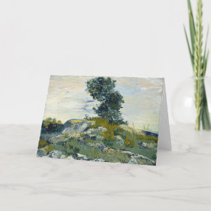 Rotsen met eikenboom, olieverfschilderij van Van G Kaart