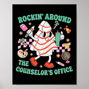 Rotsen rond de Counselor's Kantoor Christmas Co Poster