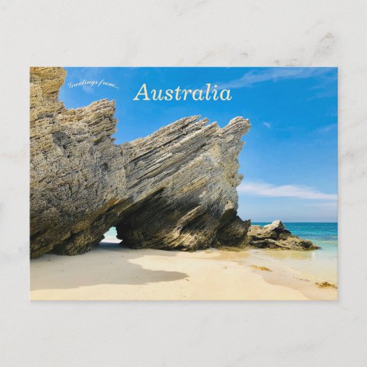 Rotsformatie in Zuid-Australië Briefkaart (Voorkant)