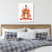 Rotsgod Canvas Afdruk (Insitu (Slaapkamer))