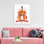 Rotsgod Canvas Afdruk (Insitu (Woonkamer))