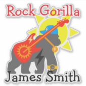 rotsgorilla sticker (Voorkant)