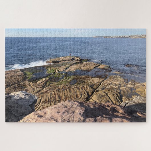 rotsige kustlijn legpuzzel (Horizontaal)