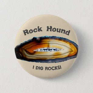 Rotsjager - Ik Graaf Stenen! Ronde Button 5,7 Cm