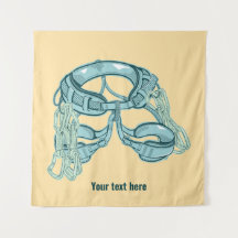 Rotsklimharnas met snelle trekkingen