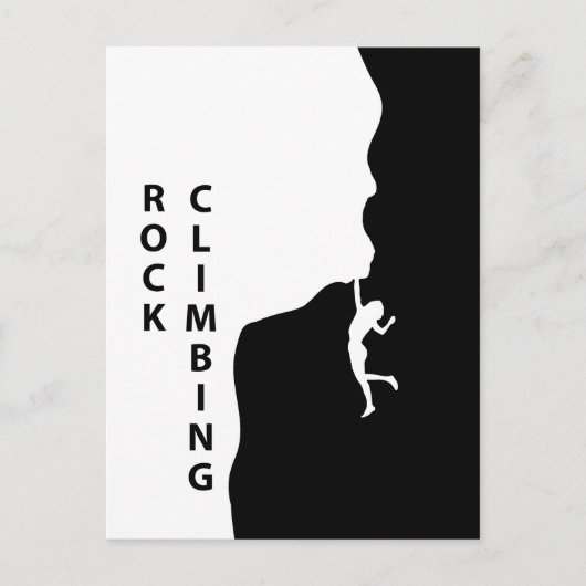 Rotsklimmen Briefkaart (Voorkant)