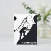 rotsklimmen briefkaart (Staand voorkant)