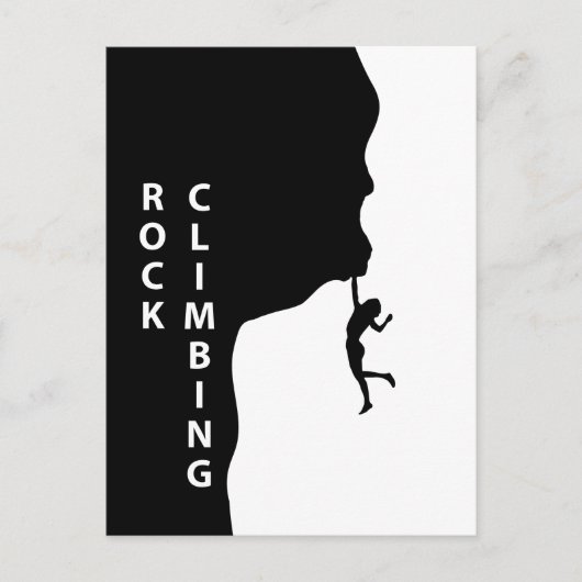Rotsklimmen Briefkaart (Voorkant)