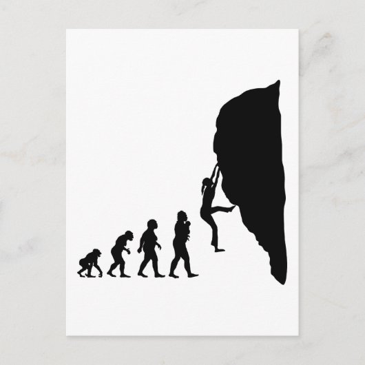 Rotsklimmen Briefkaart (Voorkant)