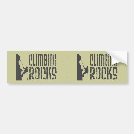 Rotsklimmen Bumpersticker (Voorkant)