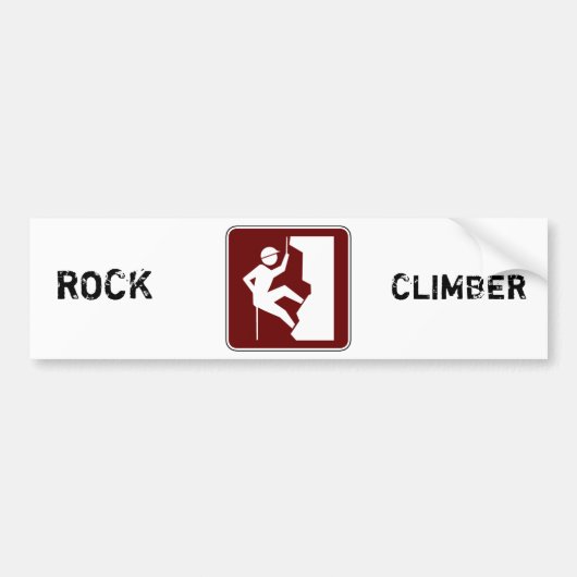 Rotsklimmen Bumpersticker (Voorkant)