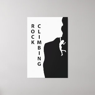 Rotsklimmen Canvas Afdruk