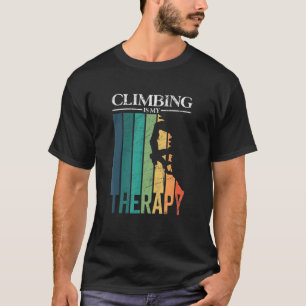 Rotsklimmen is mijn Therapy Retro klimberder T-shirt