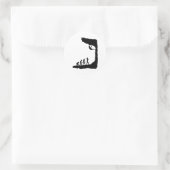 Rotsklimmen Ronde Sticker (Tas)