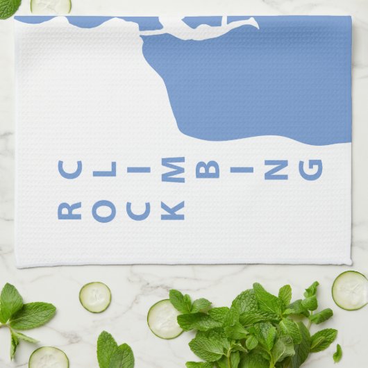 Rotsklimmen Theedoek (Gevouwen)