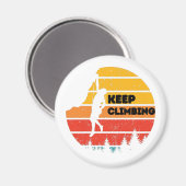  rotsklimmer, klimloopklimmer, Silhouette Magneet (Voorkant / Achterkant)