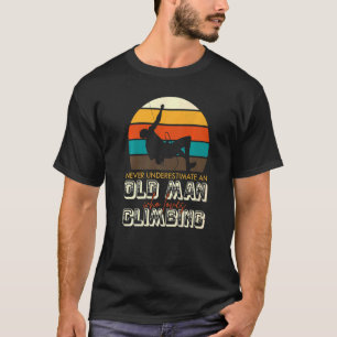 Rotsklimmer van de Bouldering T-shirt