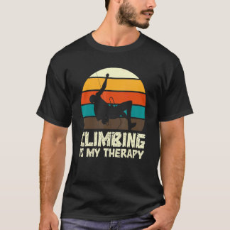 Rotsklimmer van de Bouldering T-shirt