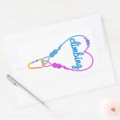 Rotsklimpartners Rechthoekige Sticker (Envelop)