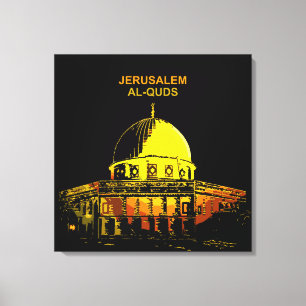 Rotskoepel: Jeruzalem, "Al-Quds" Canvas Afdruk