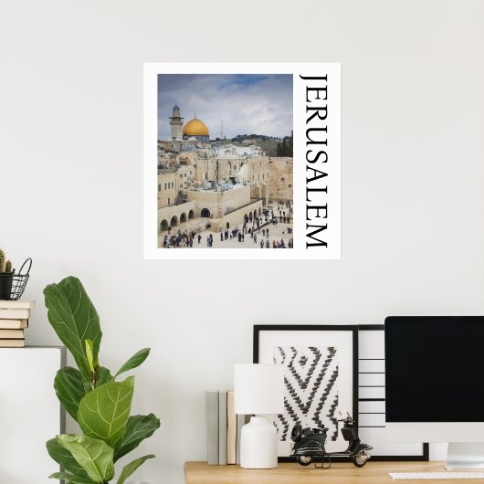 Rotskoepel | Westelijke Muur Plein, Jeruzalem Poster (Thuiskantoor)