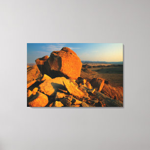Rotskool en woestijnvallei, Richtersveld Canvas Afdruk