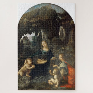 Rotsmadonna–Leonardo da V. Eerste versie Legpuzzel