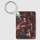 Rotsmadonna van Leonardo da Vinci Sleutelhanger (Voorkant)