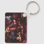 Rotsmadonna van Leonardo da Vinci Sleutelhanger (Achterkant)