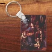 Rotsmadonna van Leonardo da Vinci Sleutelhanger (Voorkant)