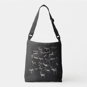 Rotspetroglief Oude Europese hertenjacht Crossbody Tas