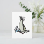 rotspinguïn briefkaart (Staand voorkant)