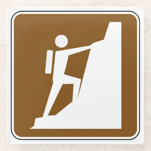 Rotssymbool Glazen Onderzetter (Voorkant)