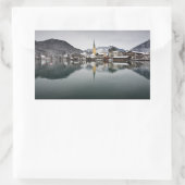Rottach-Egern in het Tegernsee, Beieren in de wint Rechthoekige Sticker (Tas)