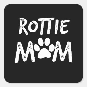 rotte moeder trui rottweiler cadeau aan vrouwen vierkante sticker