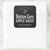Rotten Core Apple Sauce - apotheeklabels Vierkante Sticker (Tas)