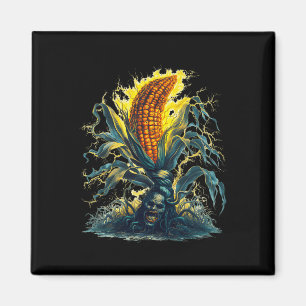 Rotten Corn Maize Ghost Ghoul Harvest Halloween Fu Magneet