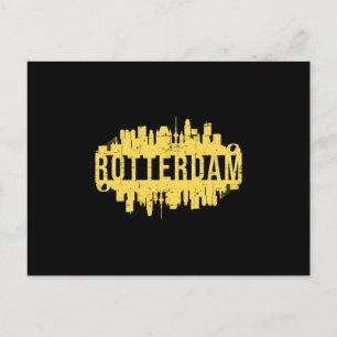 Rotterdam City Cityscape Skyline Trip Funny Gift Briefkaart