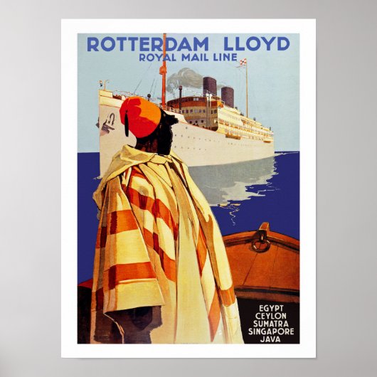 Rotterdam Lloyd Poster (Voorkant)