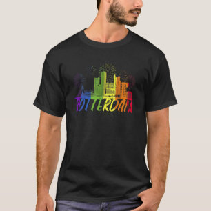 Rotterdam Pride Skyline Pride Parade Rotterdam T-shirt