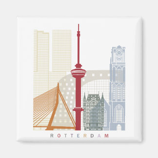 Rotterdam skyline poster magneet